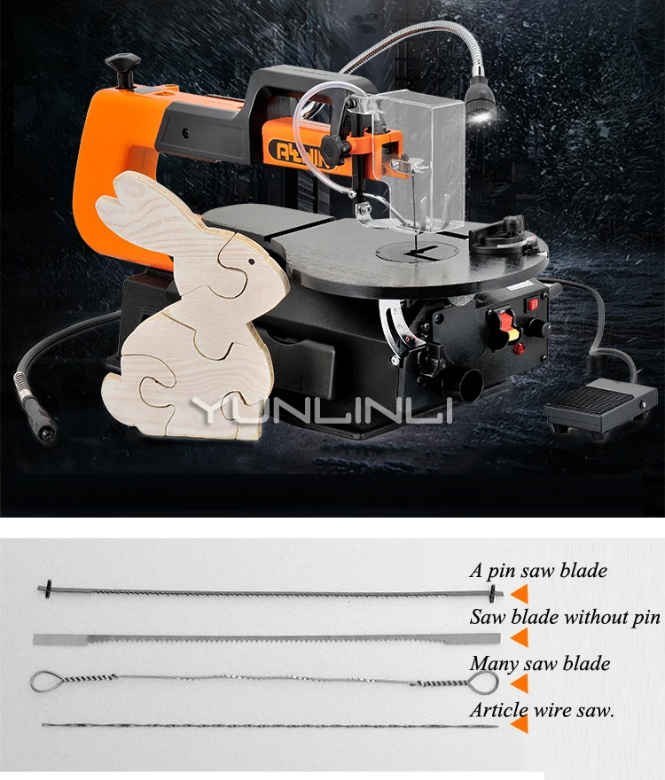 Электрический лобзик настольная деревообрабатывающая проволочная пила ...
