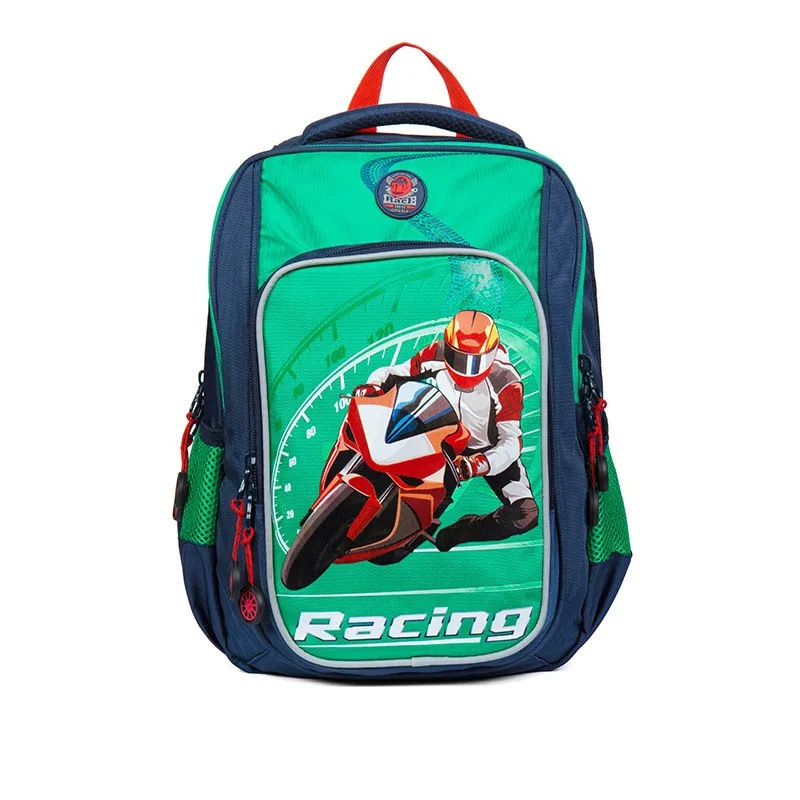 Школьные сумки для мальчиков с рисунком гризли; водонепроницаемые ортопедические рюкзаки; рюкзак для начальной школы; сумки для книг; ранец для детей 1-4 лет - Цвет: Темно-бордовый
