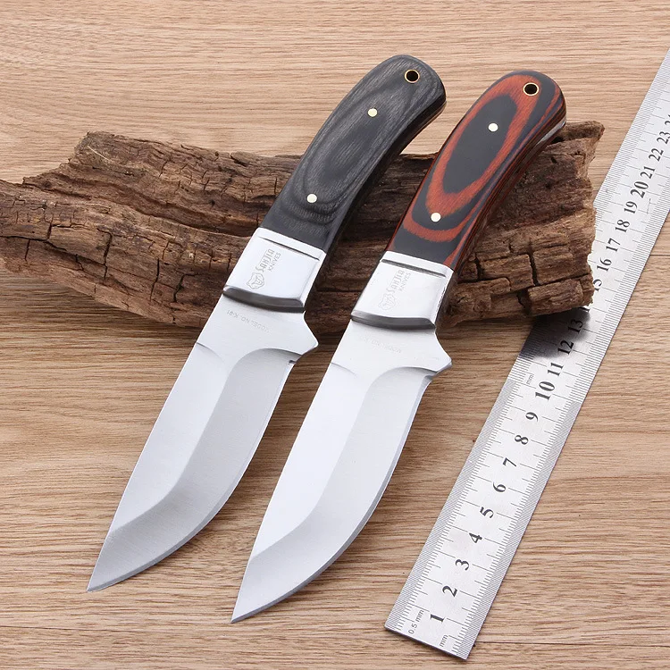 PEGASI Hunting Fixed Blade Knife 5Cr13Mov Steel Camping Survival