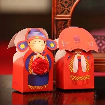 

Free shipping S/L size distinctive chinese style bride and groom wedding paper favor box , 200 pcs /lot 24,YYJ10