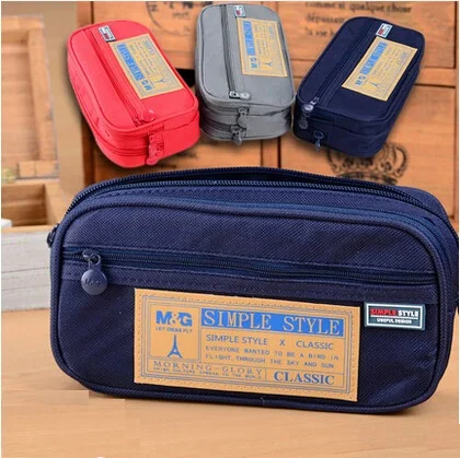

Fashion mutifunction School cotton creative Pencil Case 3 layers Lace Pencil Pen Bag Cosmetic Makeup Bag Pouch stationery