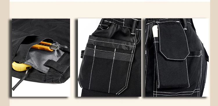 Men working pants multi-pockets wear-resistant worker mechanic cargo pants work wear trousers high quality machine repair pants  (12)