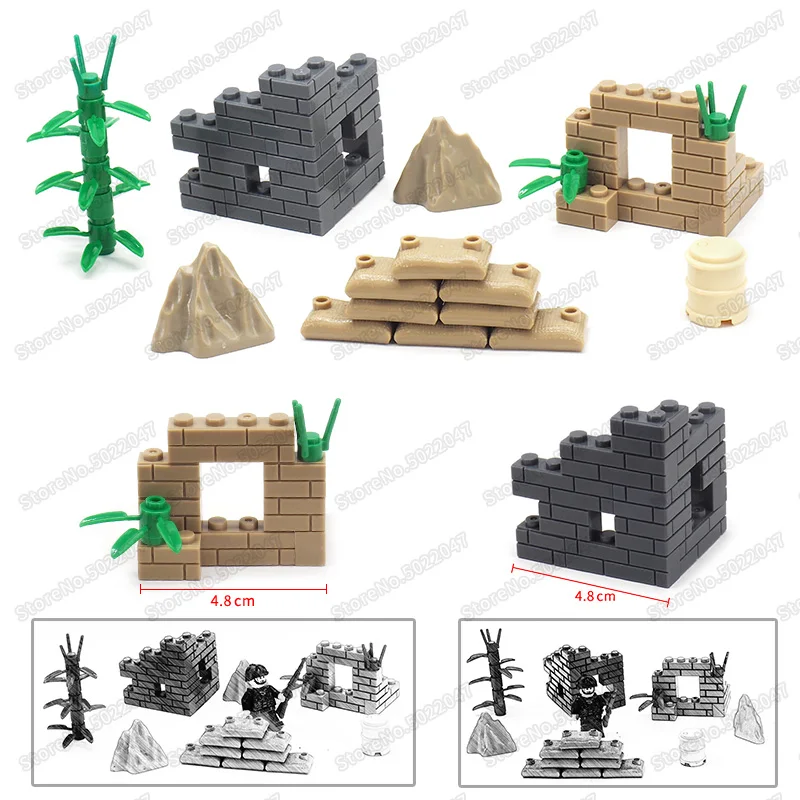 

Lot Blocks Military battlefield World War 2 Special Forces Weapons Figures Base Compatible Other Building Blocks Christmas Toys
