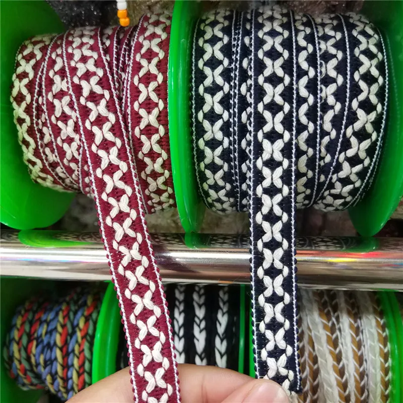 

6 colors you can choose 15mm Wide Cotton Webbing non stretch Ribbon Home Textile Fabric Tape 1yard
