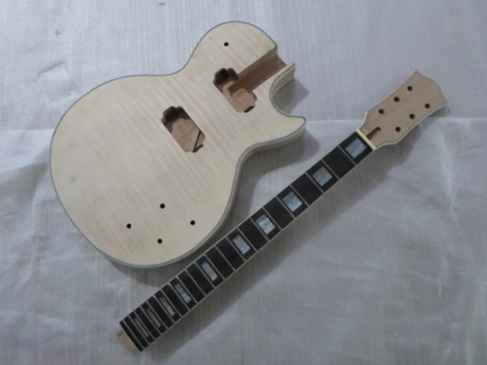 

Unfinished Guitar Neck and body for LP Replacement 22 Fret rosewood Fretboard