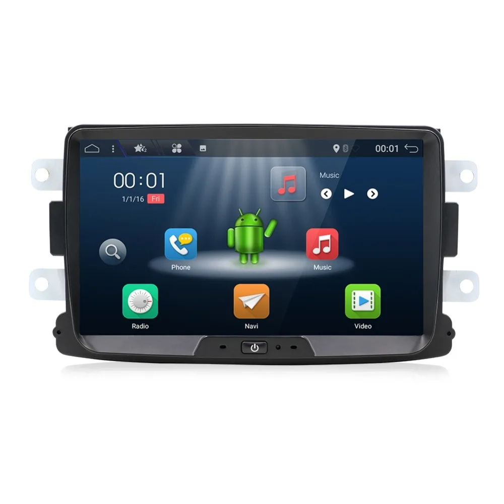 Car Radio tape recorder Android 9.0 Automotivo 1 Din For Dacia/Sandero/Duster/Captur/Lada/Xray 2/Lo