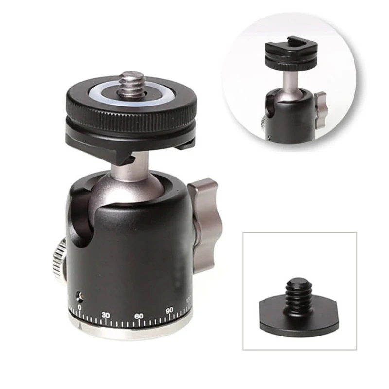 FOTOBETTER MBH19 360 панорамная шаровая Головка мини штатива w 1/4 ''Универсальное
