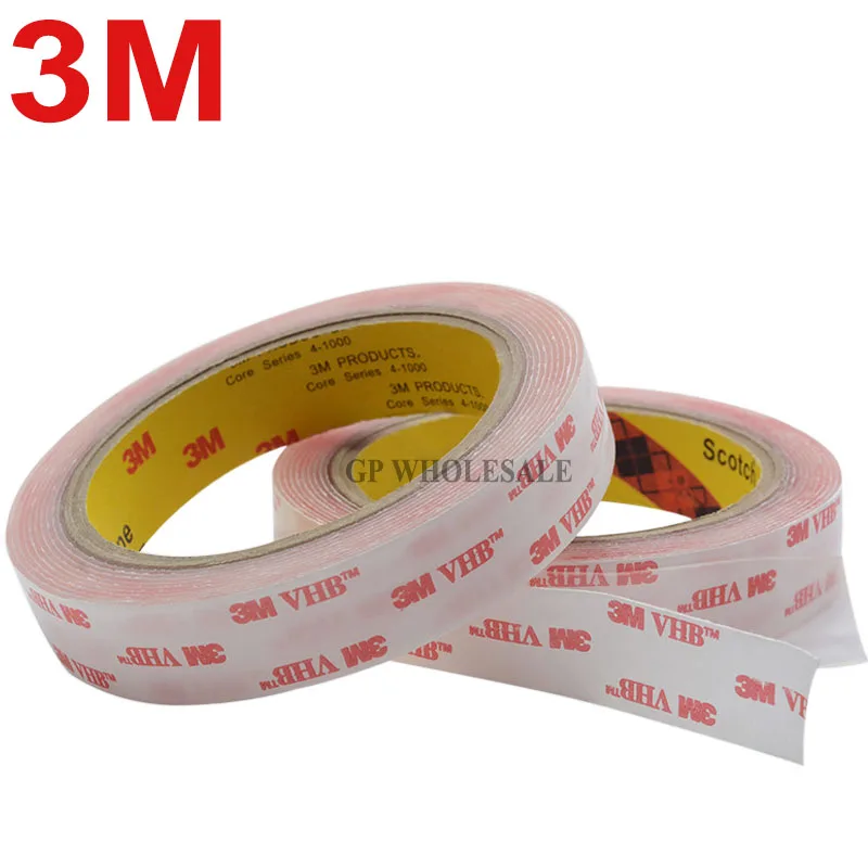 1 x Clear 3 M VHB double face Square Pad tape ~ 100 mm x 100 mm x 2 mm Extra épais 