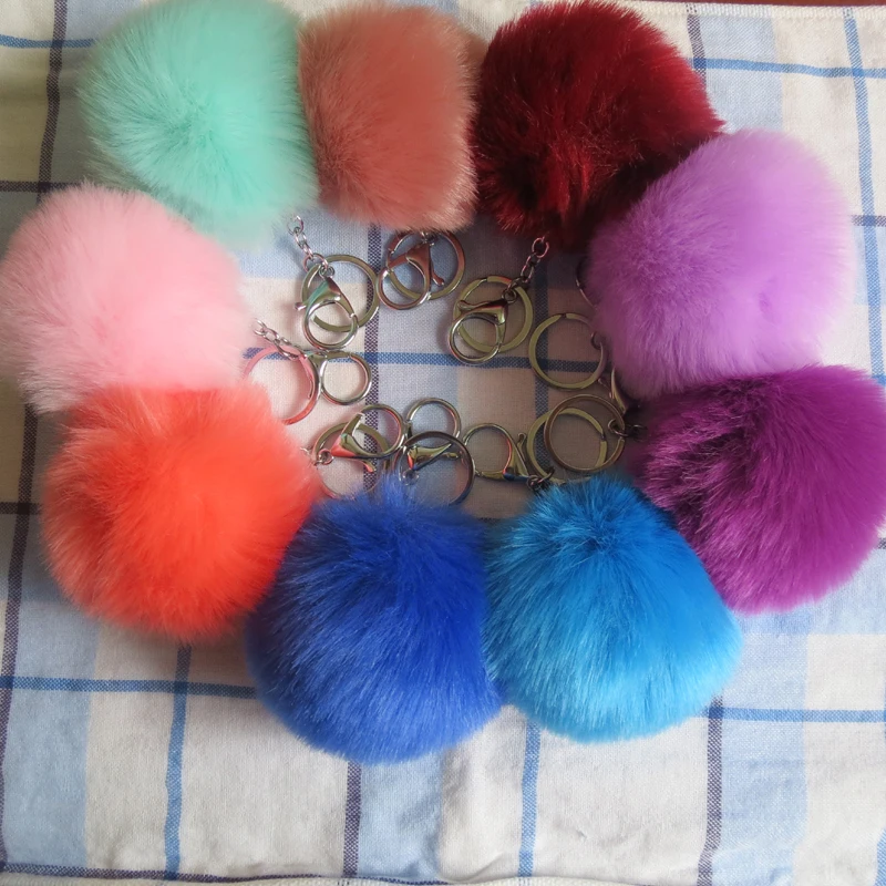 New 15 Designs Super Soft Lovely 8 9cm Fur Fluffy Ball Pompons