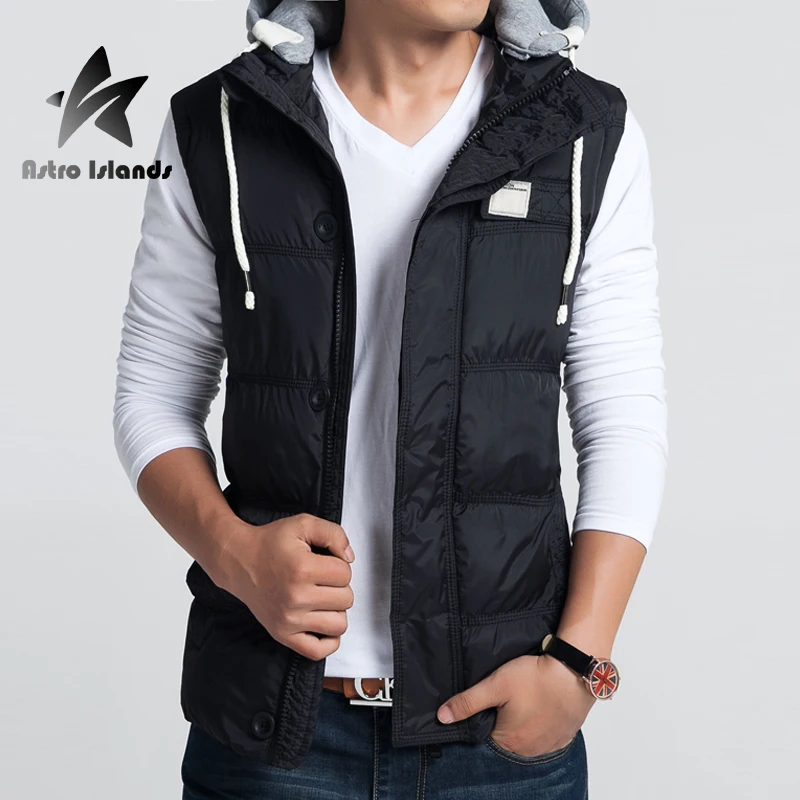 Down Vest Men 2016 Winter/Spring Fashion Waistcoat Thicken Warm Down ...