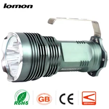 Rechargeabale Flashlight LED miner’s Lamp Waterproof Searchlight Handheld Search Light+4 x Battery+Charger Portable Handy Torch