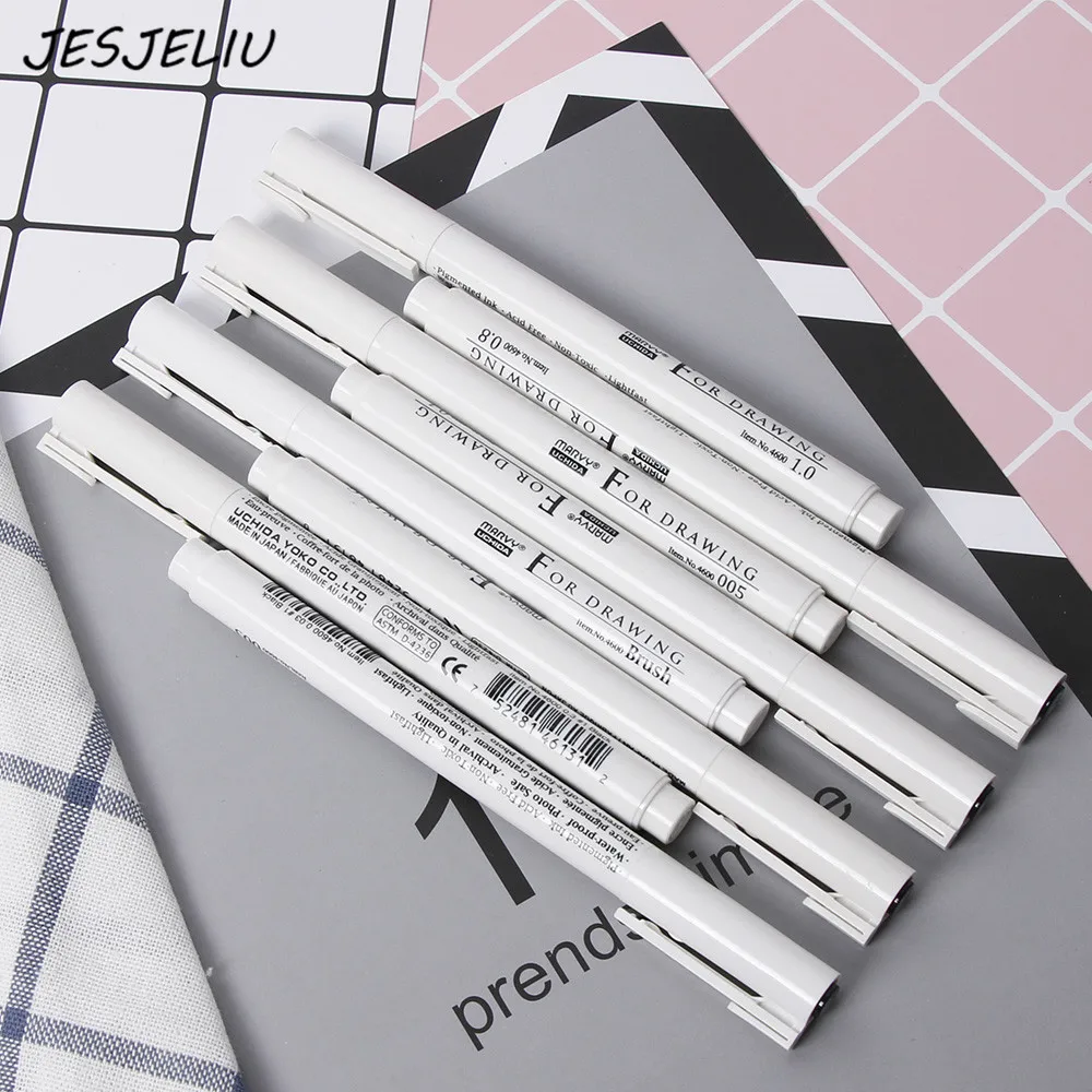 

Sketch Liner/brush 0.03mm/0.05mm/0.1mm/0.3/0.5/0.8/1.0mm Water Resistant Gundam Drawing Pen Design/comic Painting Supplies