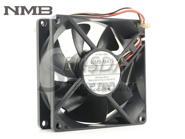 Оригинальный кулер для процессора NMB 3110KL 04W B79 8025 80 мм 8 см DC 12 В 0.38A 2851 2821