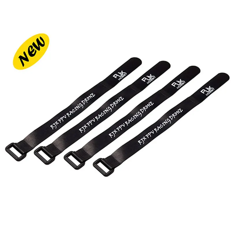 

4Pcs/lot 300X20mm Non-Slip Silicone Battery Straps Black for Battery of DIY RC Drone Helicopter Quadcopter