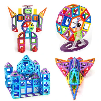 

4pcs/lot Big Size Magnetic Blocks Magnetic Designer constructor Set Model Building Toy Magnets Educational Toys For Children