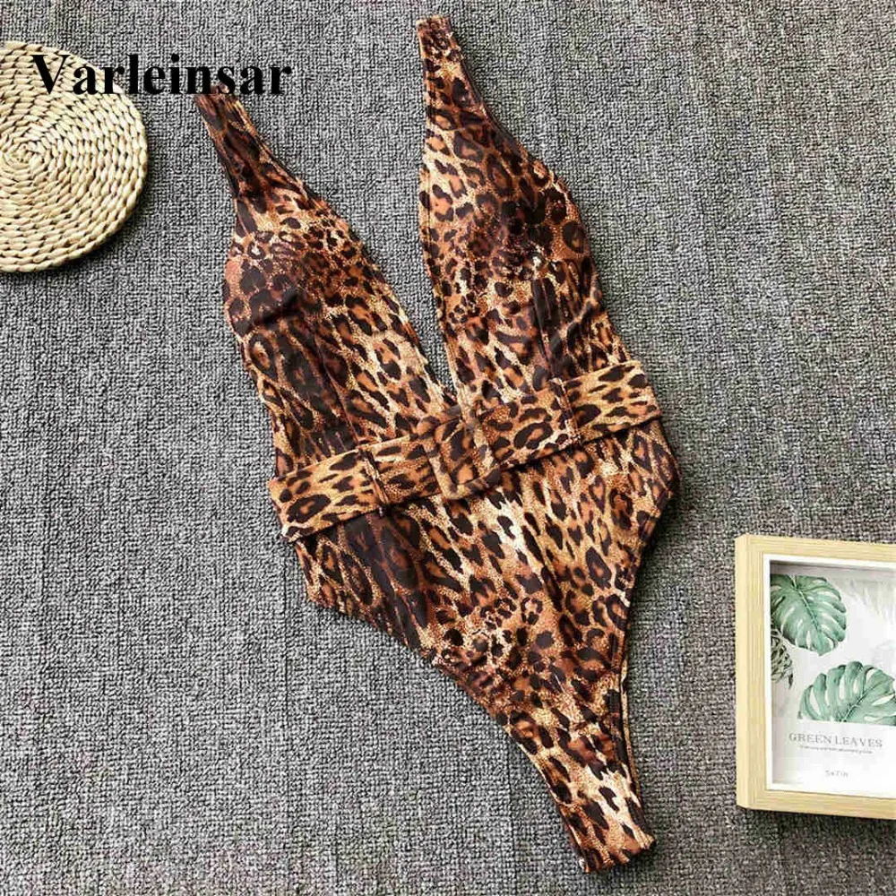 

New 7 Color One Piece Swimsuit 2019 Women Swimwear Female Bather With Waistband High Waist Bathing Suit Swim Wear Monokini V1309