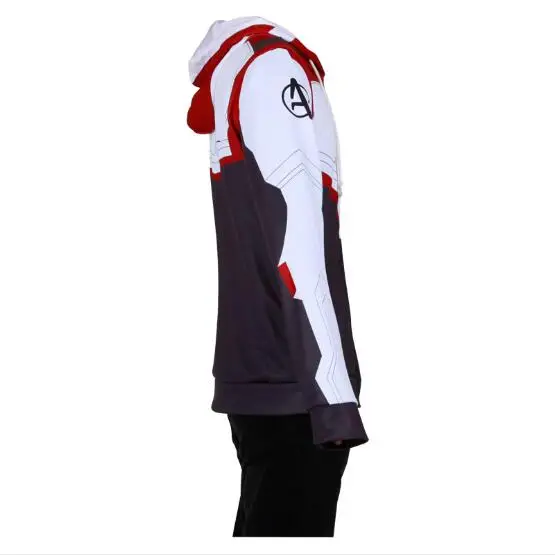 Avengers Endgame Quantum Realm Sweatshirt Jacket Advanced Tech Hooded Sweatsuit Costume Fancy Dress Superhero Iron Man 2019 New