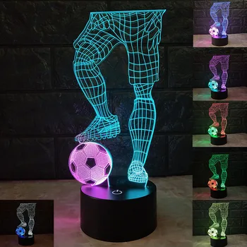 

LED3d Small Night Lamp Creative Color Touch Charge TV Light stereo atmosphere Birthday Gift Lights