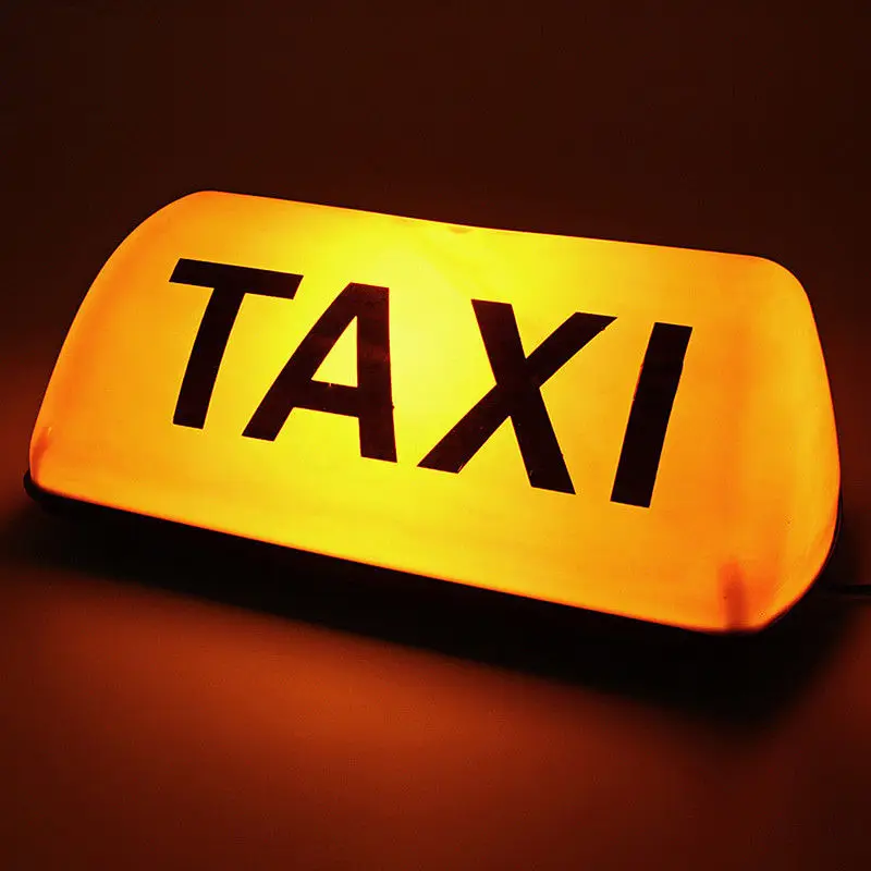 Sale Cab Roof Lights Car Taxi Meter Cab Topper Roof Sign Light Lamp Bulb Yellow Taxi Cab Sign Light Car Super Bright Lamp 3