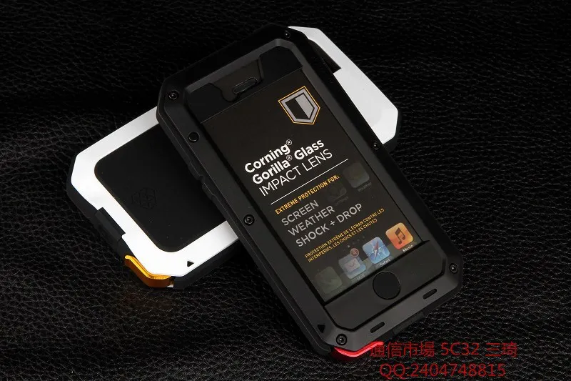 1:1 High Quality Extreme Water proof Drop Plastic cell phone Case For iphone 5 5s 4 4s Free Shipping 1006 |