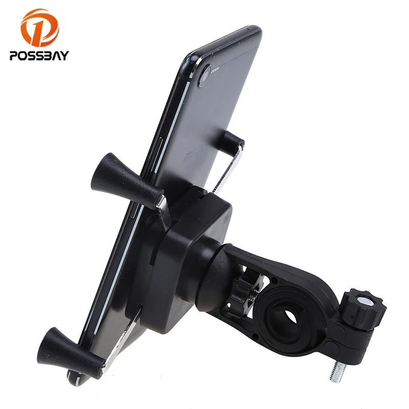 POSSBAY Universal Motorcycle Mobile Phone Holder Bicycle