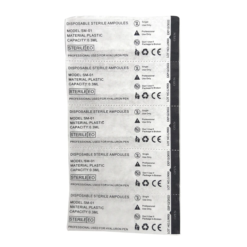0.3mL/0.5mL Disposable Syringe Ampoule head needle for Hyaluronic acid injection pen atomizer guns wrinkle removal syringe Tool