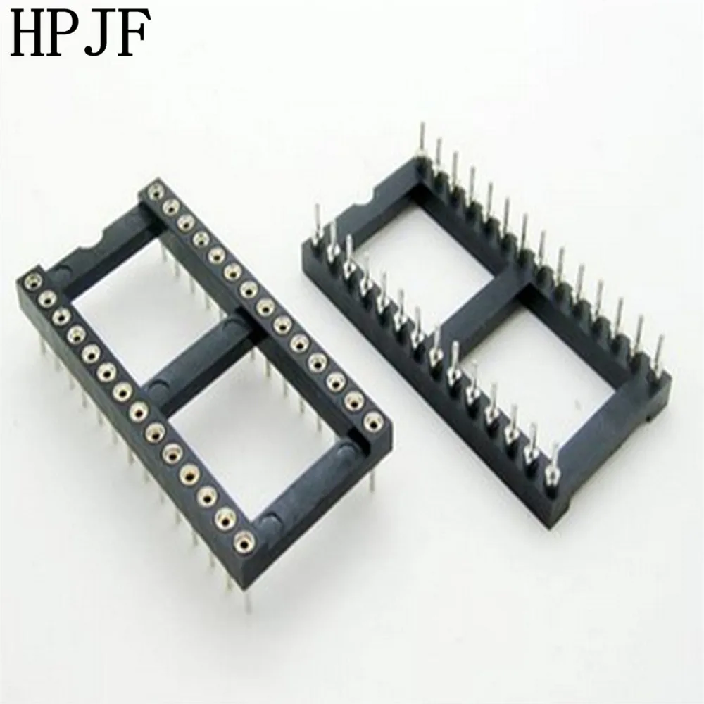 5PCS 28 Pin Round DIP IC Socket Adapter Wide 28Pin Pitch 2.54mm
