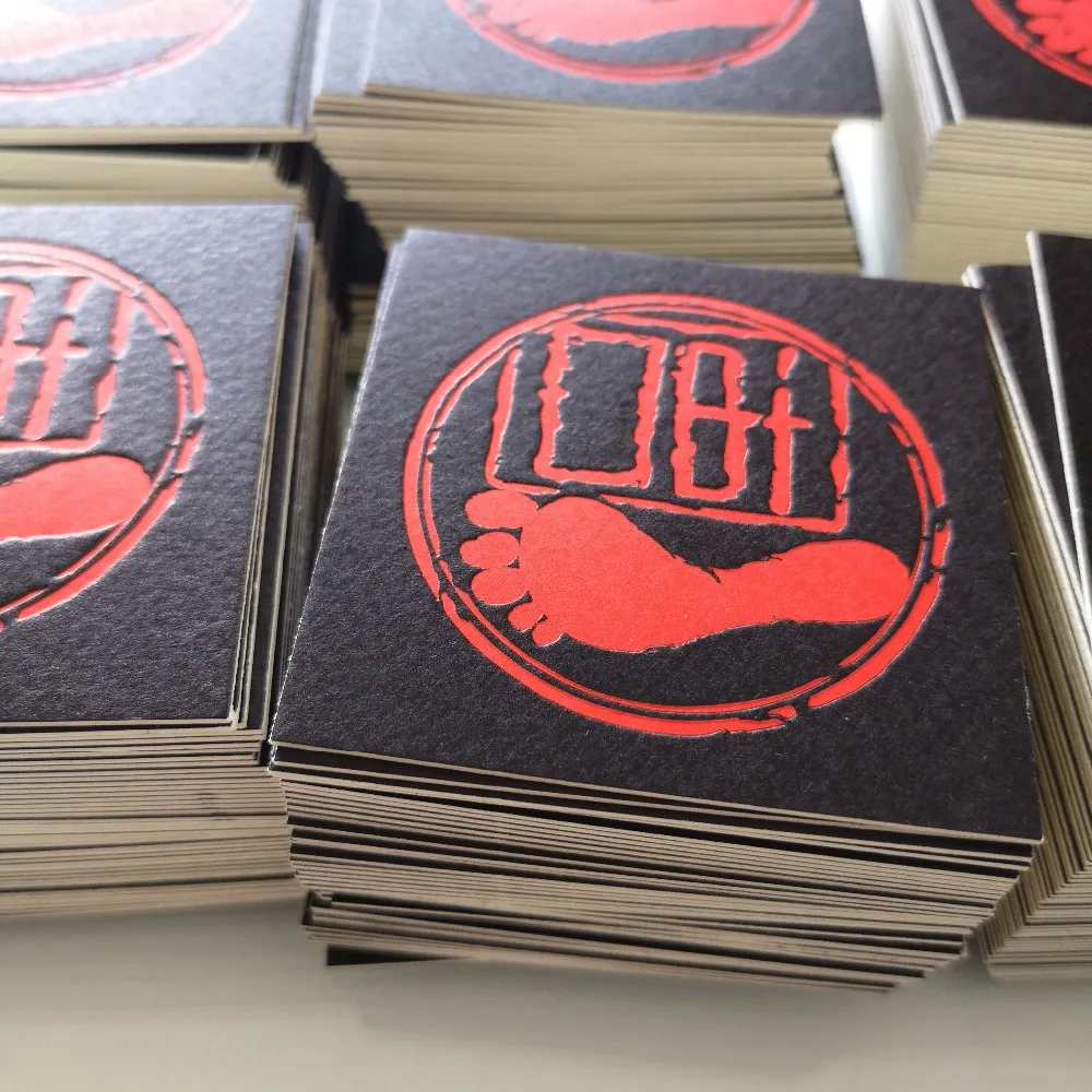 

Custom order 300pcs High Grade Visit Card Debossing print on textured 600gsm cardboard, Item No. CU32