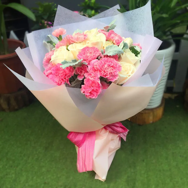 20pcs 60x60cm korean flower waterproof wrapping paper flower gift wrapping paper