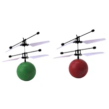 Инфракрасный Индукционная летающий мяч игрушка вертолет дети весело открытый летать мяч игрушка светодиодный свет мигает игрушки Прохладный День рождения Рождественский подарок