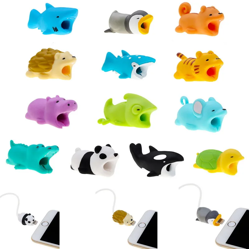 

Cute Cartoon Various Animal Pattern Cable USB Cord Saver Protector Case For Samsung Note 9 8 S6 S7 S8 S9 A6 A8 A3 A5 A7 J3 J5 J7