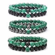 2 шт./набор 8 мм натуральный камень браслет для мужчин зеленый четыре цвета на выбор браслеты для йоги для wo мужчин ювелирные изделия