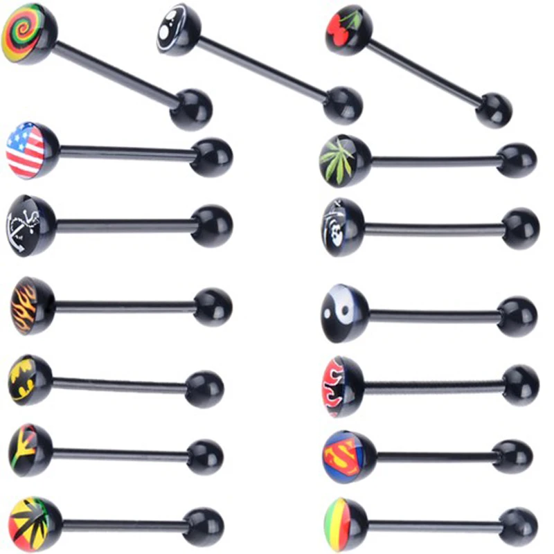 12Pcs Acrylic Fake Taper Stretcher Expander Plug Ear Studs Earrings For