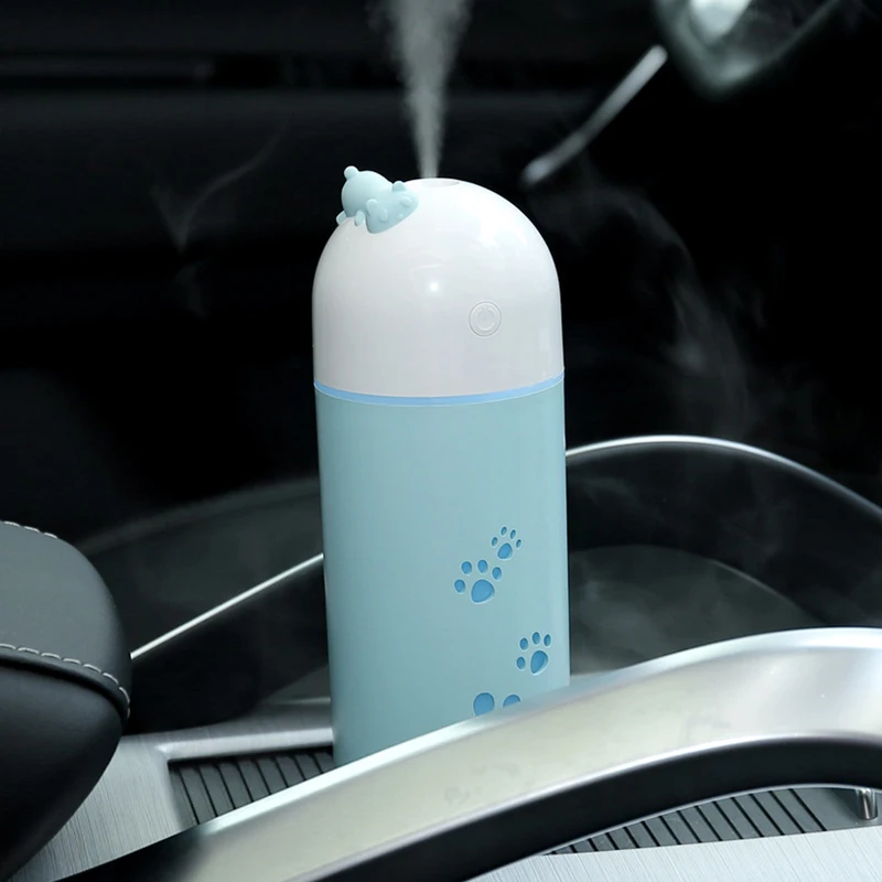 340mL Cactus USB Air Humidifier LED 7 Color Lamp Aromatherapy Oil Diffuser FG#1