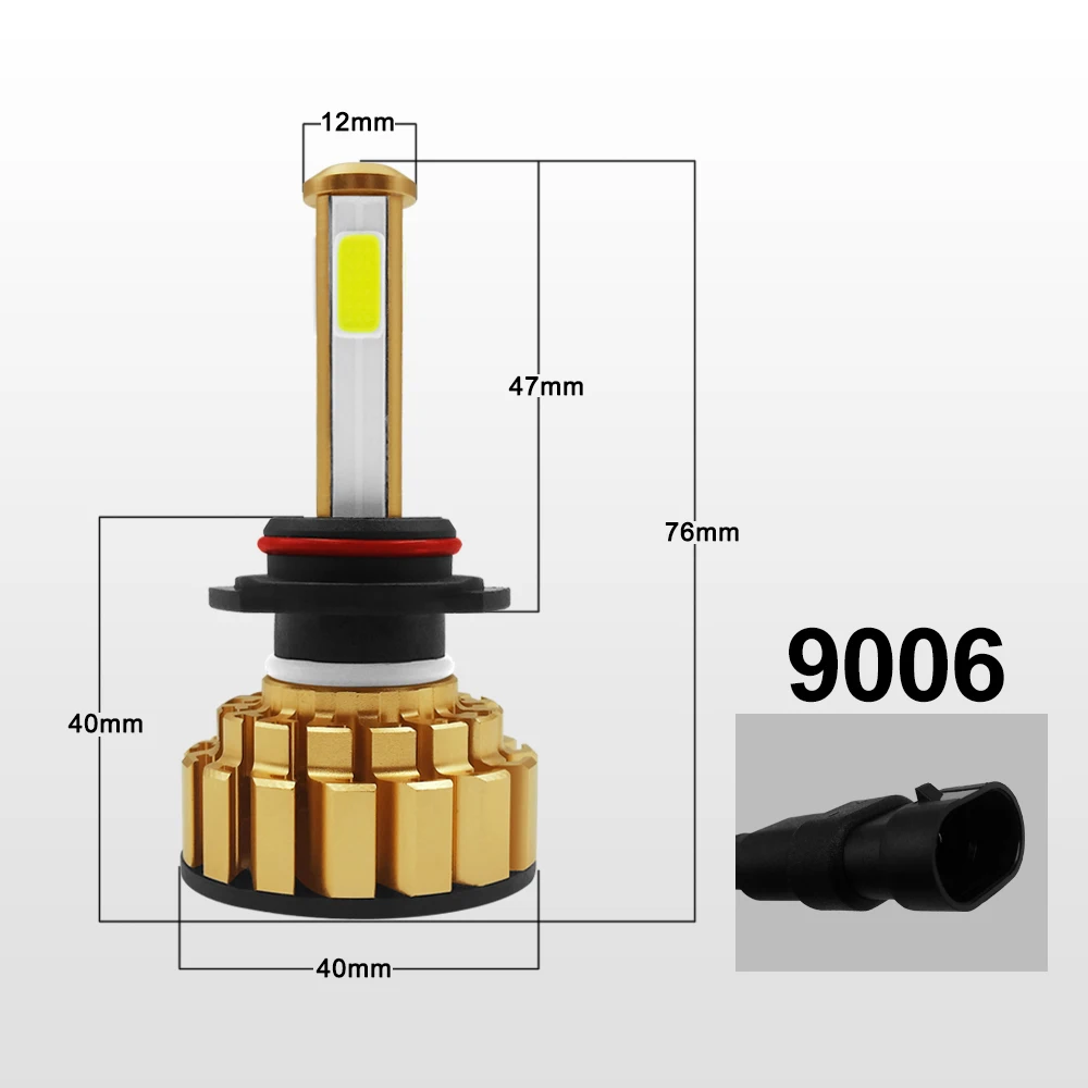 4 стороны 12000LM H7 светодиодный H4 H11 9005 9006 без ошибок H4 светодиодный светильник 80 Вт Авто лампы для автомобилей 24 В/24 В 6000 К автомобильные аксессуары