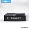 QOTOM Mini PC Core i3 i5 i7 Fanless VPN Computer 6 Gigabit Ethernet AES-NI OPNsense Firewall Ubuntu Sophos Q555G6 Q575G6 ► Photo 2/6