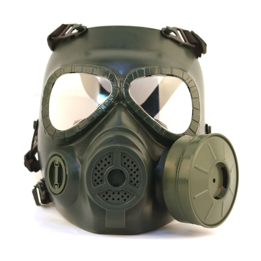 Тактические Военные защитные противогаз Airsoft Пейнтбол войны игры Пейнтбол Защитная маска, веер маска
