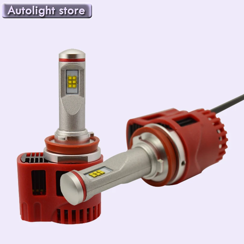 

H9 45W High lumens 4500LM LUXEON ZES P6 LED car headlight with adjustable focal length