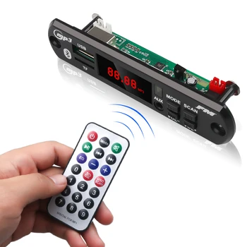 

Car Bluetooth MP3 Decoder Board USB/SD/FM/AUX WMA Audio Module Automobile Car MP3 Player Accessory Remote Control For Home Car