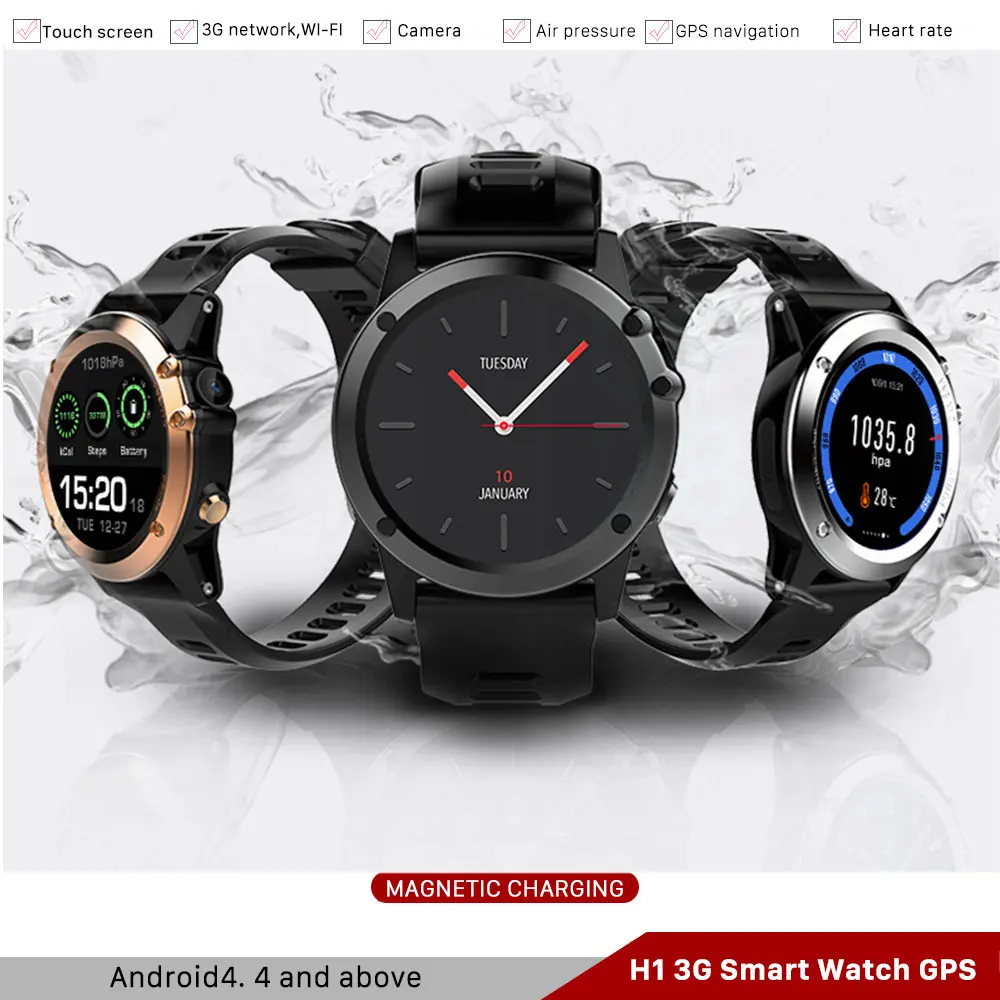 

Camera smart watch Calling 3G Wifi GPS SIM BT4.0 Waterproof Smartwatch Women Men Wearable Device For Android 4.4 iPhone Xiaomi