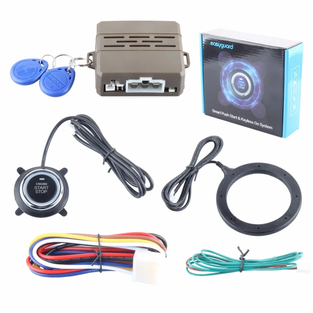 Smart Key RFID сигнализация автомобиля с кнопка старт начало остановка двигателя и