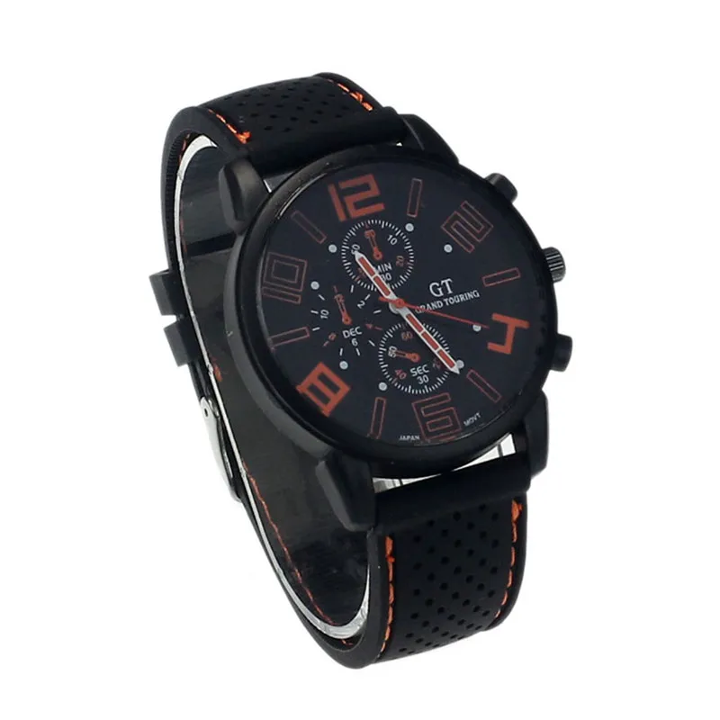 Мужской роскошный бренд часов модные мужские Классические наручные часы Спортивные Повседневные часы, кожа Деловые кварцевые часы# D