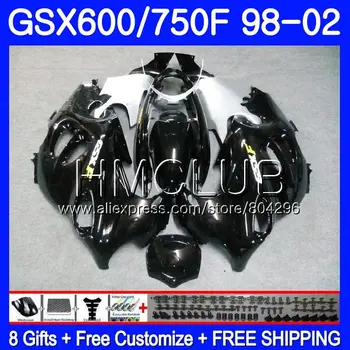 

Bodys For SUZUKI KATANA GSXF 750 600 GSXF750 98 99 00 01 02 2HM19 GSX750F GSXF600 1998 1999 2000 2001 2002 Fairing Factory Black