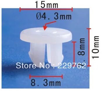 

100PCS Free Shipping License Plate Nut For Honda 90668-SA5-003 For Mitsubishi MS480005 Clips Plastic Fastener Auto Plastic Clips