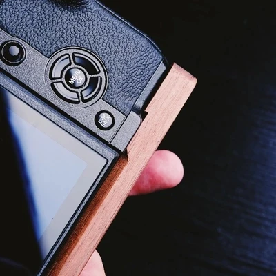 Woodiness зерна l образный вертикальный Тип кронштейн штатив Quick Release Plate база ручка