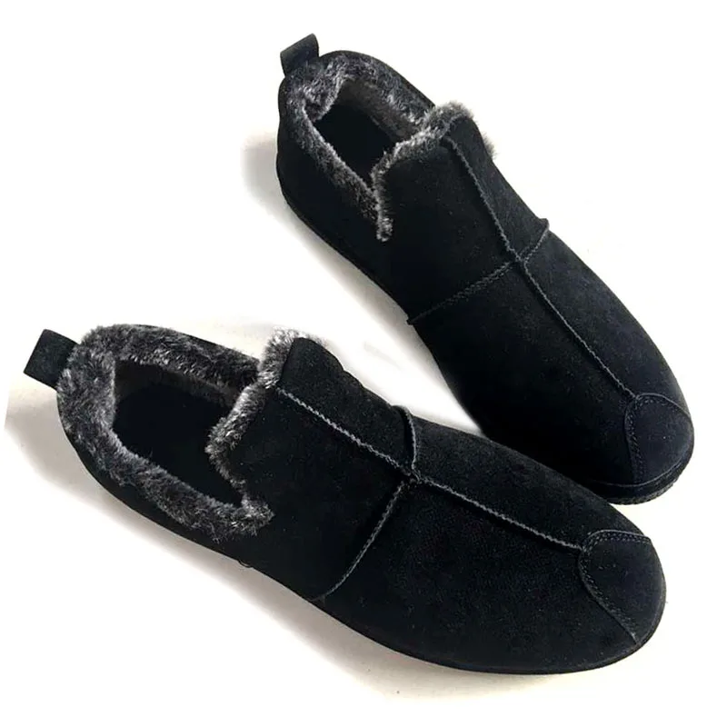

Mingpinstyle 2018 Winter New Men's Casual Shoes Keep Warm Cotton Shoes Slip-on Youth Men
