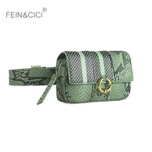 Поясная сумка с животным принтом, змеиная поясная сумка, Женская Роскошная брендовая зеленая сумка для телефона, новинка, высокое качество, Прямая поставка