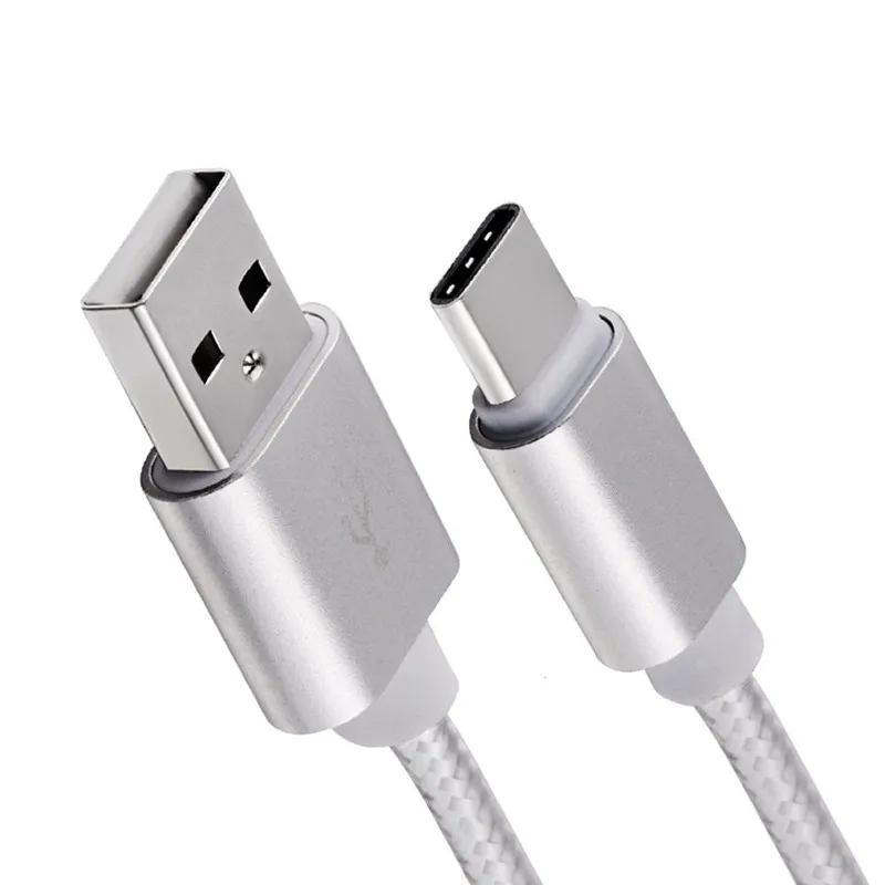 Type c 8 pin cable nylon braided fast charger for iphone xs max xr 6 7 