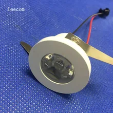 10 шт dc12v белой комнате свет мини 1 Вт Светодиодный свет шкафа Алюминий сплав 360 градусов пятно для Витринный Шкаф Дисплей