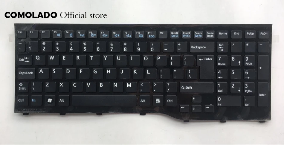 UI English laptop Keyboard For Fujitsu Lifebook AH552 black Keyboard UI Layout